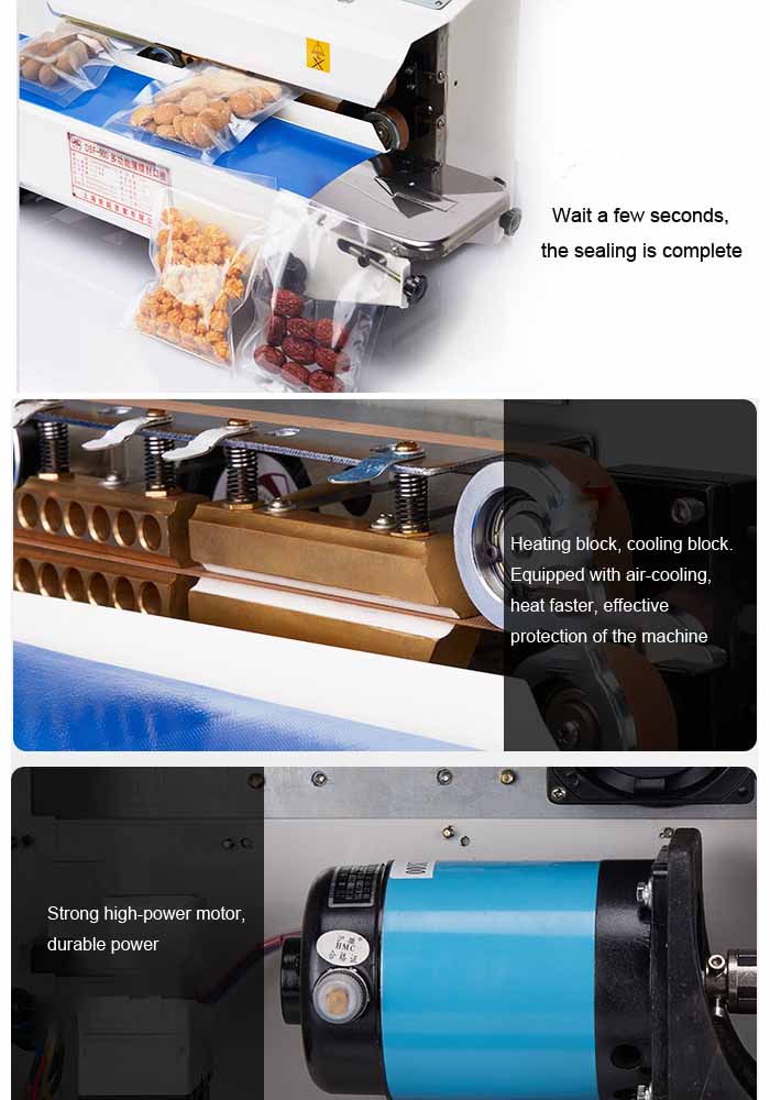 details of continuous horizontal band sealer