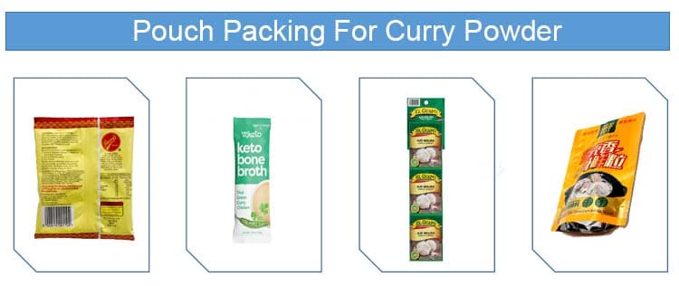 curry powder pouch sachet packing machine