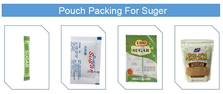 pouch packing for suger powder