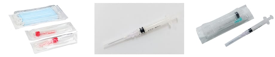 syringe needle, injector packing